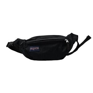 Jansport Black Fifth Avenue Waist Belt Bag Unisex OS Zipper Pockets